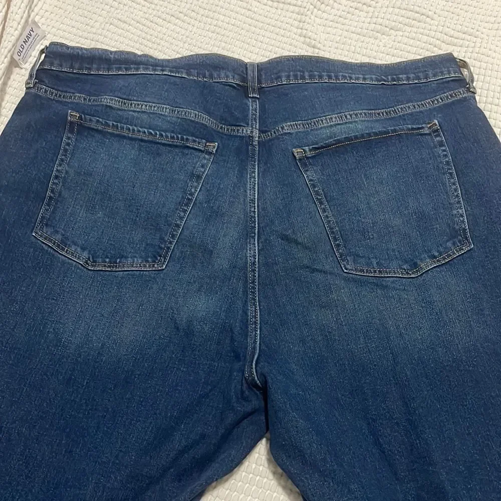 NWT- Old Navy- 26+. Extra High Rise Sky-Hi Straight - Picture 7 of 10